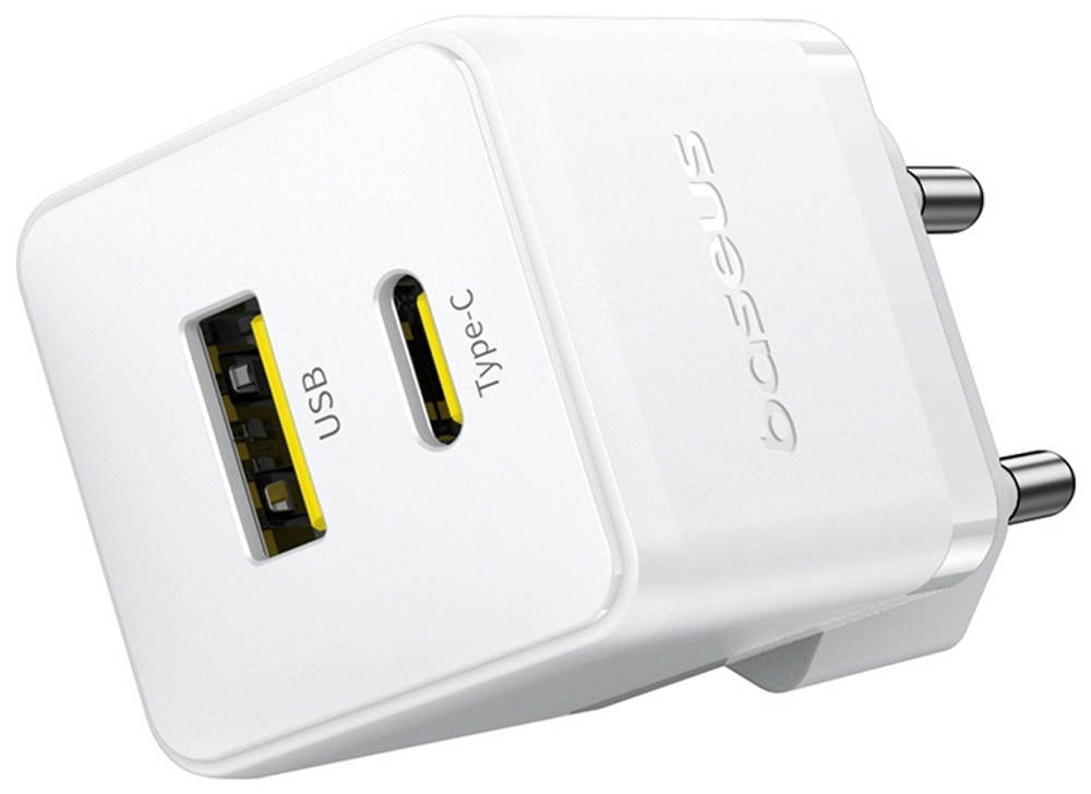 Зарядное устройство Baseus Palm USB Type-C, USB белый