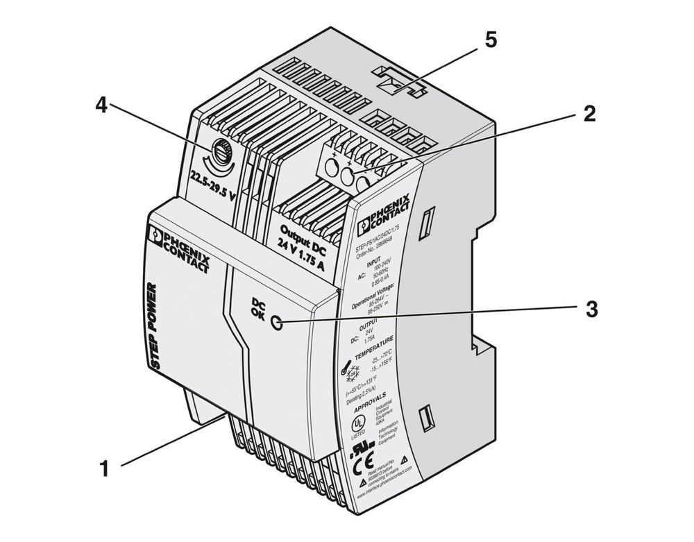 2868648 - STEP-PS/ 1AC/24DC/1.75 - Источники питания