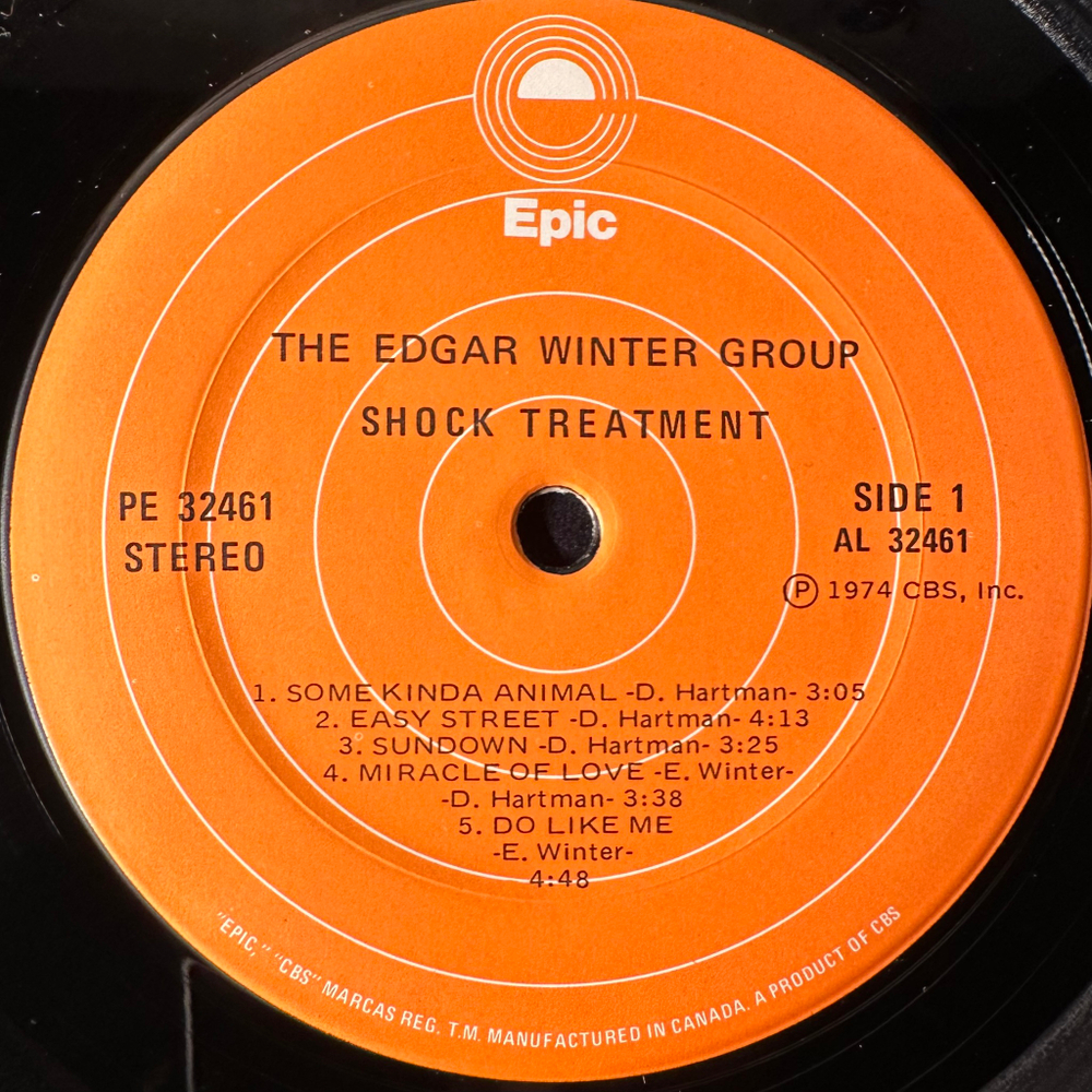 The Edgar Winter Group ‎– Shock Treatment (Канада 1974г.)