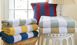 Полотенце 70х140 L'appartement Tampa синее/белое