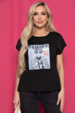 Футболка "Vogue" (черная) Б8522 LT Collection