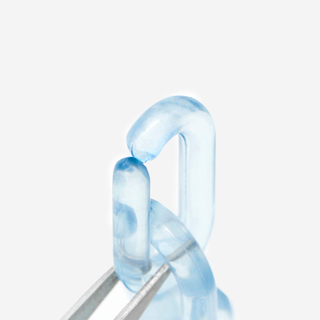 Цепь акриловая с боковым разъемом Sky Dream, звено 26*16мм, толщина 4мм.