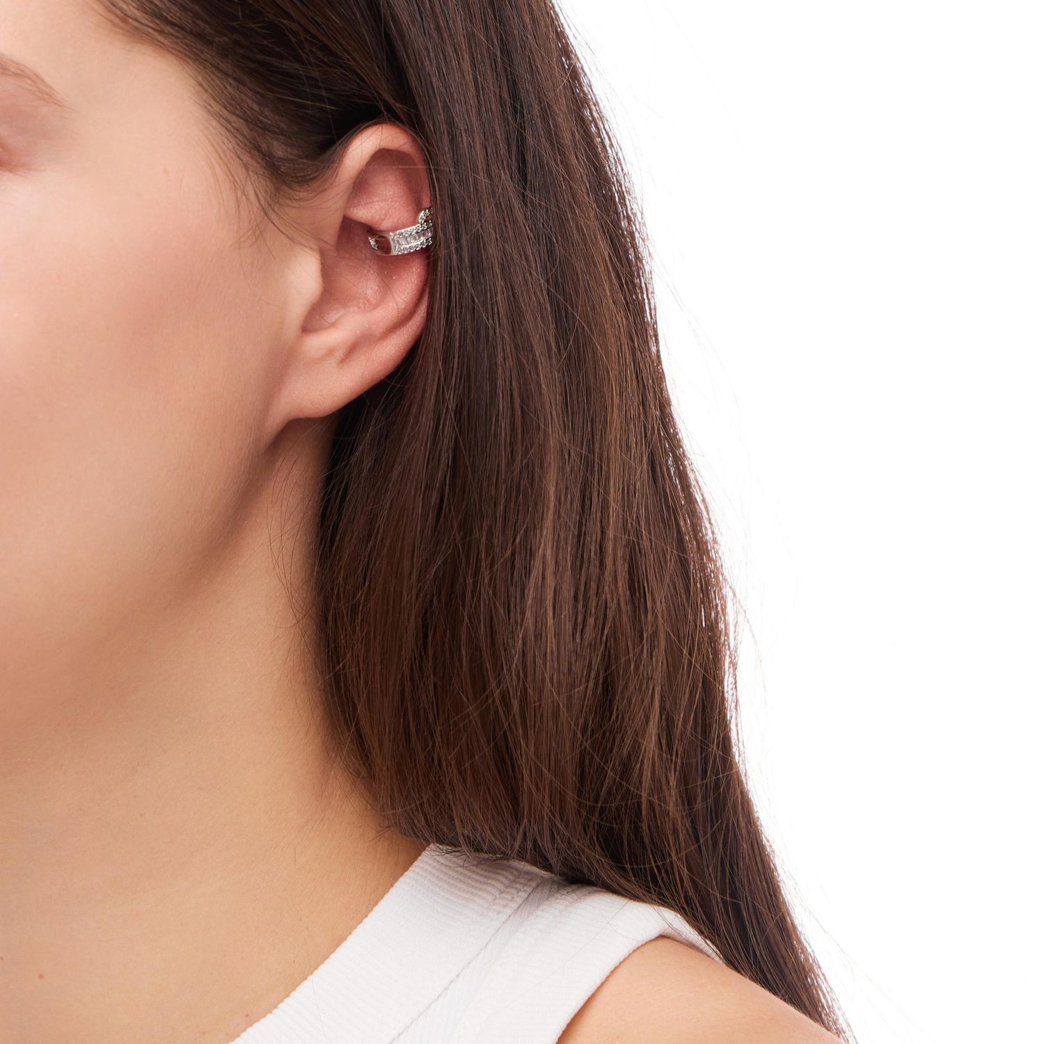 Кафф Baguette Heart Cuff - Silver