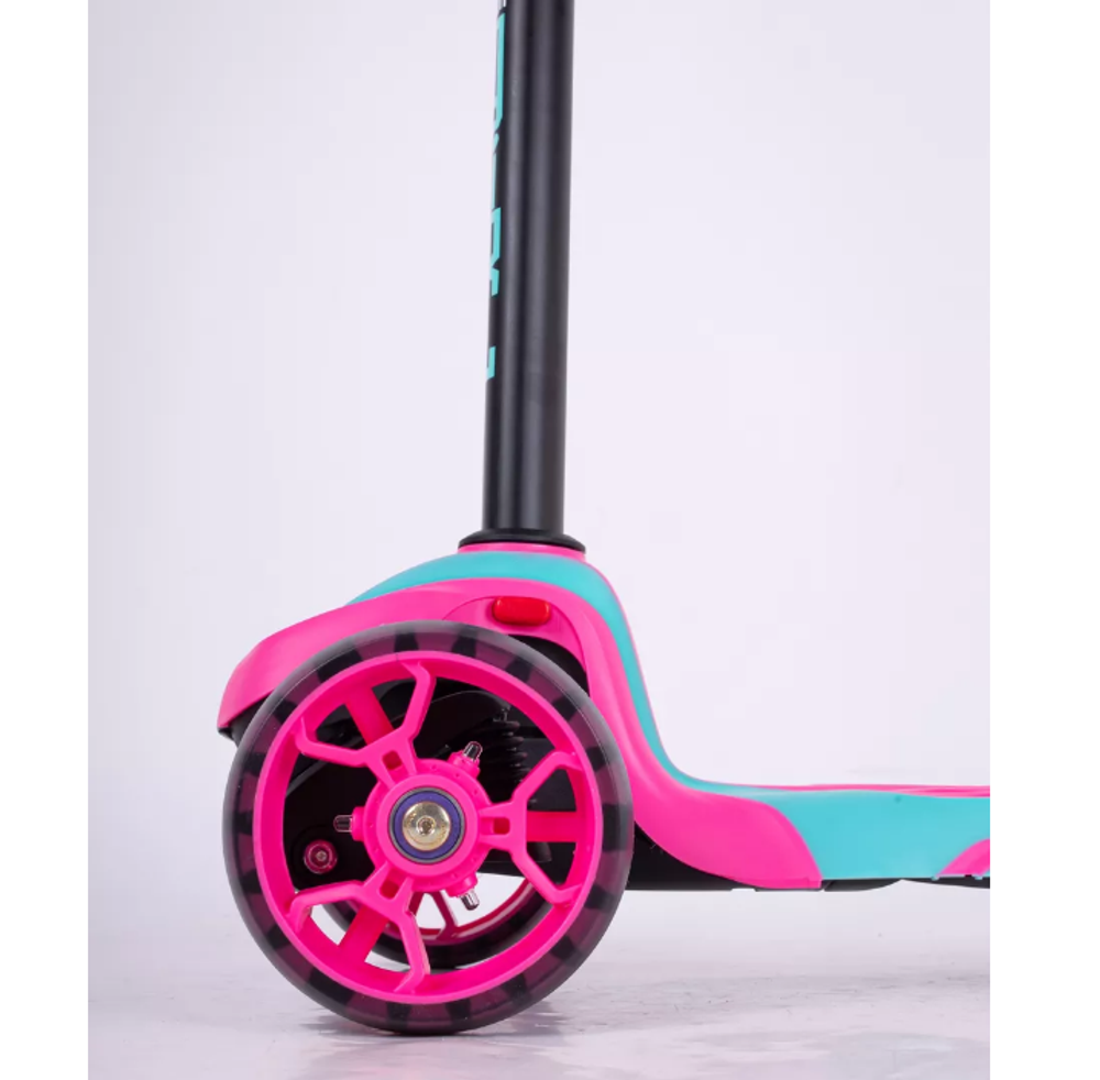 Самокат Tech Team Surf girl celadon-pink 1/4 бирюзовый-розовый