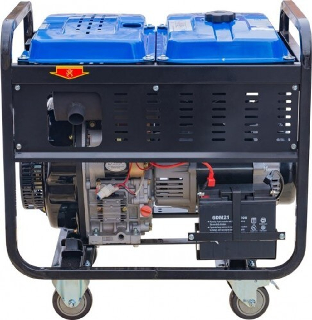 Генератор дизельный с воздушным охлаждением ТСС SDG 6000 EH3A открытая 077016