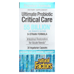 Natural Factors, Ultimate Probiotic, критический уход, 55 млрд КОЕ, 30 вегетарианских капсул