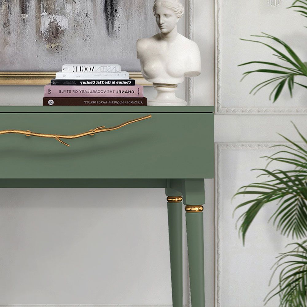 Консоль Арт Колор matte Классик Голд Зеленый нефрит матовый