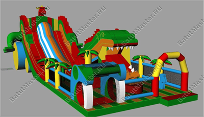 Большая и высокая горка "Змей Горыныч 3" 17*10*9 м