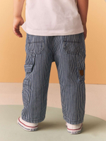 Джинсы карго для мальчика Next B73-577, Синий, Белый