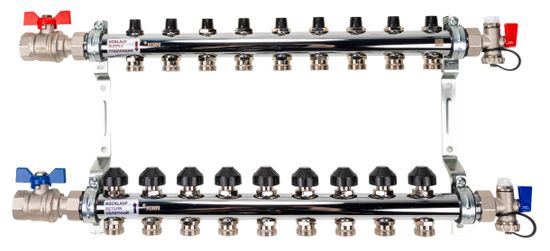 Коллектор Рехау HKV 9 (на девять контуров) для радиаторного отопления (12180913001)