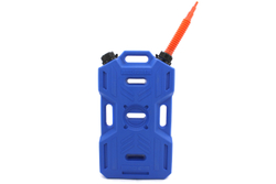 Канистра экспедиционная PRO 10 литров две горловины и заправочный носик (синяя)