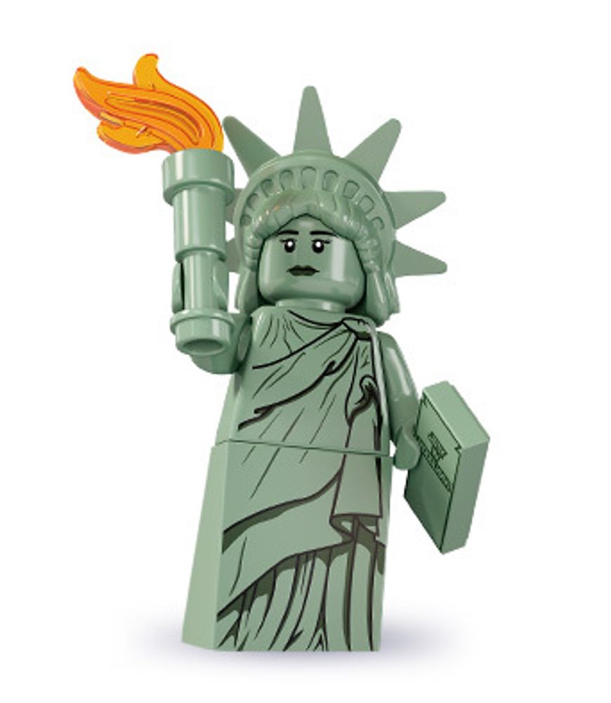 Минифигурка LEGO 8827 - 4 Статуя Свободы