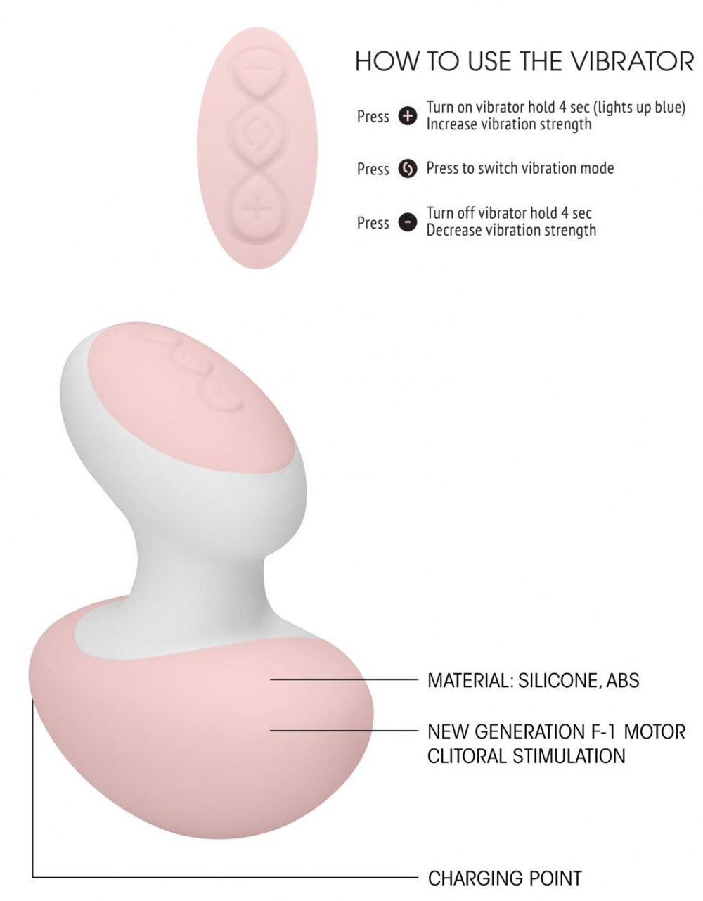 Розовый клиторальный массажер Lovebug (Цвет: розовый)