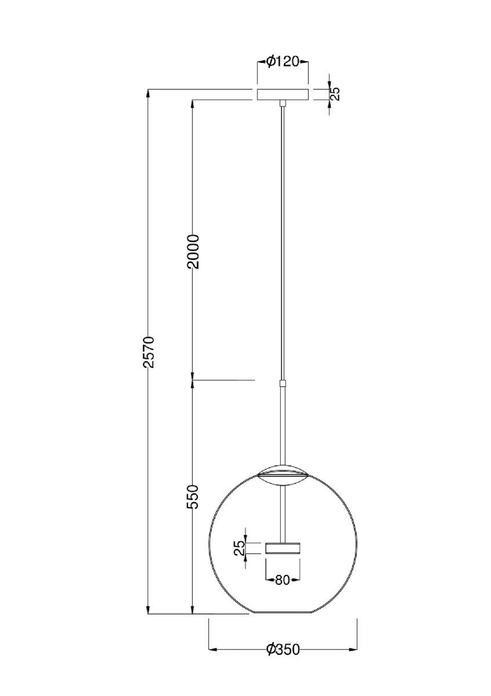 Подвесной светильник Maytoni Cometa MOD056PL-L12G3K