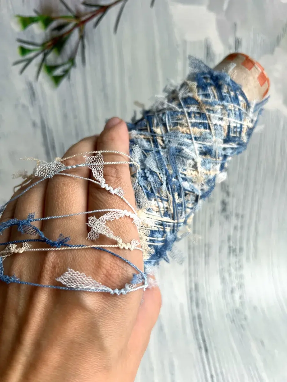 пряжа для вязания травка пушистая сетка