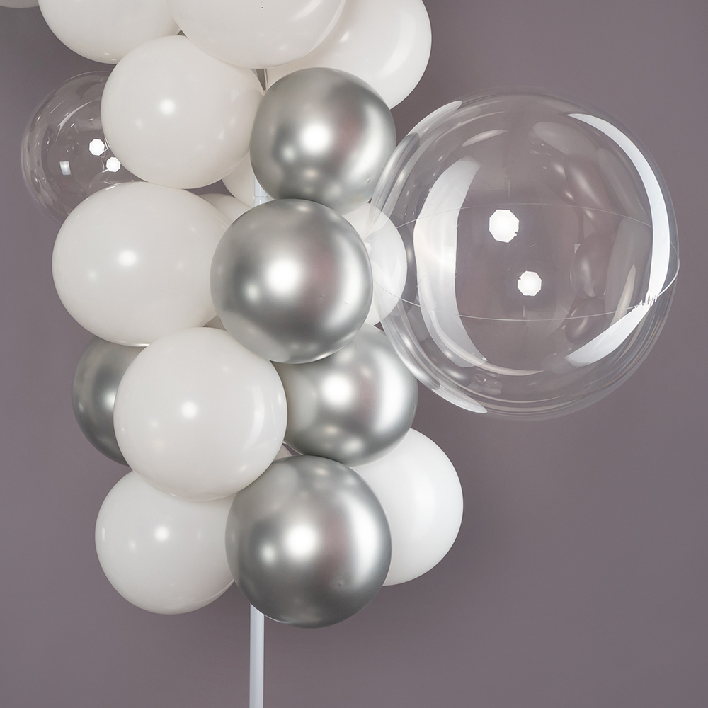 Шар 12" хром серебро, (Зеркальные шары) / Reflex Silver 981