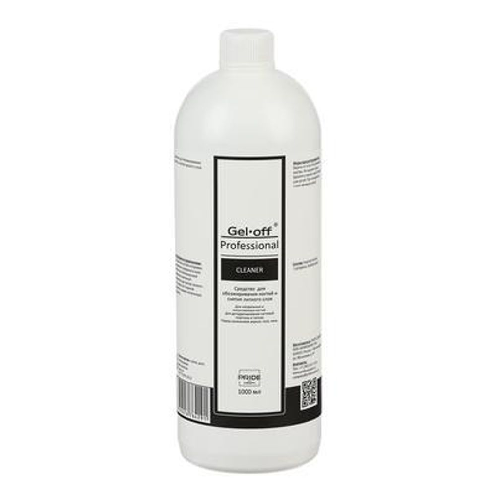 Gel*Off Средство для обезжиривания ногтей и снятия липкого слоя Cleaner, 1 л