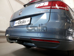 Фаркоп оцинкованный Galia V081A для Volkswagen Passat B8 седан/универсал 08/2014-, в т.ч. Alltrack B8 2015-, Skoda Superb 3 седан/универсал 03/2015-(паспорт и сертификат в комплекте)(без электрики)