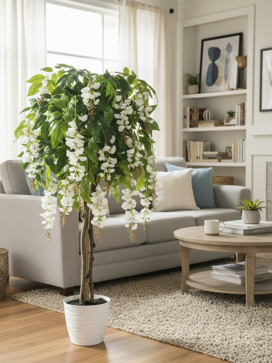 Искусственное дерево Акация 130см в кашпо