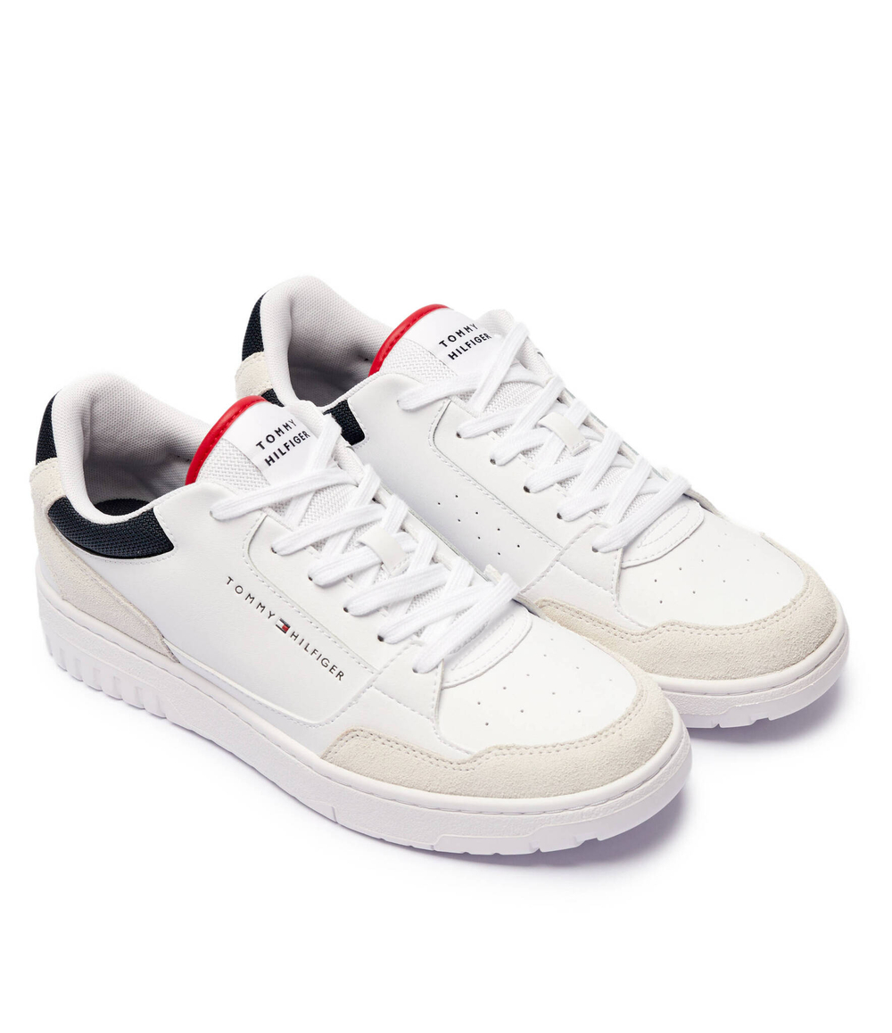 Кожаные кроссовки Tommy Hilfiger - белый(FM0FM05058)