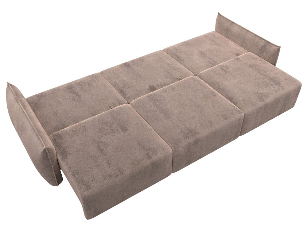 Диван прямой Лига-051 НПБ Лонг ВЕЛЮР TOWER 05 бежевый