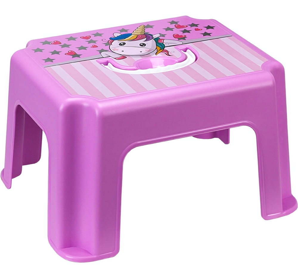 Табурет-подставка детский с ручкой "Веселые картинки" М2290