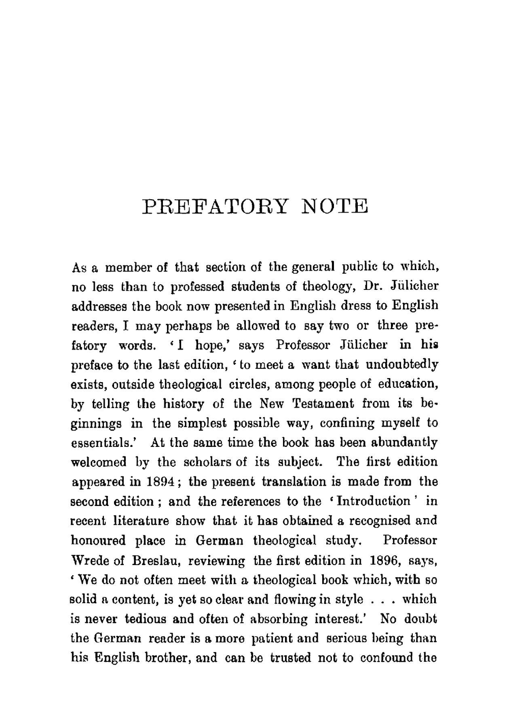 An introduction to the New Testament | Adolf Jülicher