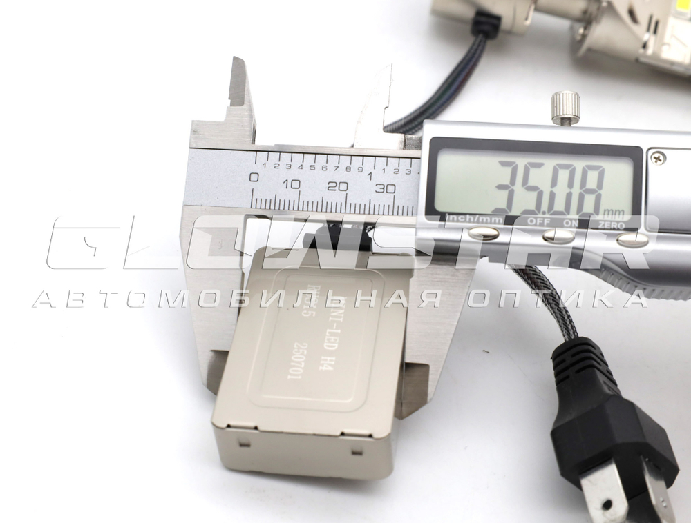 Билед модули Aozoom Mini-Led H4 New 2025 мини линзы, 12V, 50/80W (комплект, 2шт)