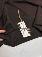 Костюмно-плательный смесовый твид букле (Piacenza, 55%шерсть/11%полиамид/34%вискоза, Темный мускат с золотой пылью/крупная елочка, 152, 336 гр/м2)