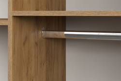 Шкаф для одежды и белья 4х дверный Денвер, Дуб золотой, Белый