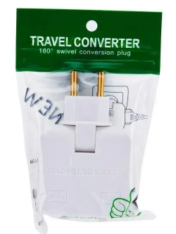 Плоский поворотный тройник для розетки, разветвитель 180 градусов, переходник