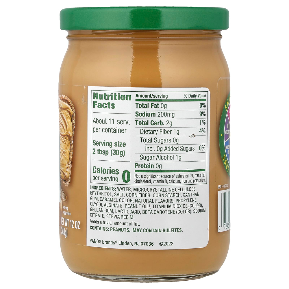Walden Farms, Взбитая паста из арахиса, 12 унций (340 г)