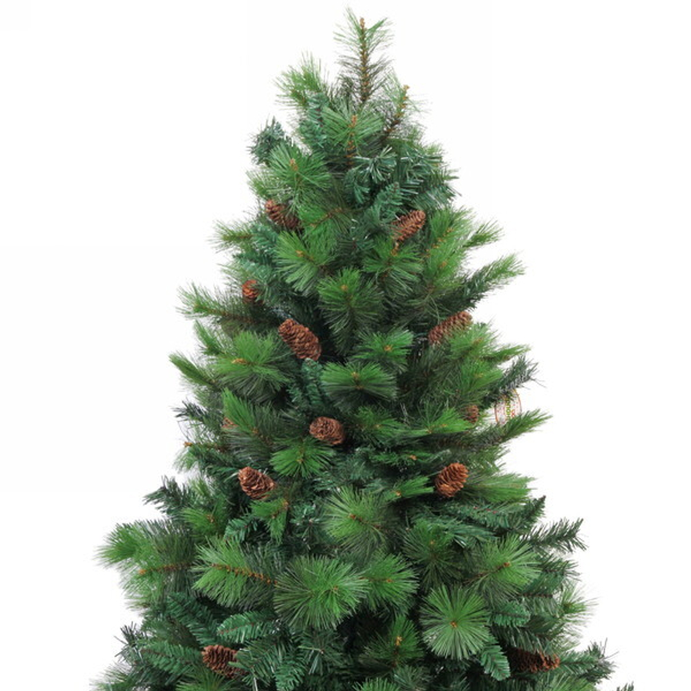 Ёлка «Сокровище зимы» 150 см, ПВХ+леска , шишки (508 веток) (SZ1022-150)