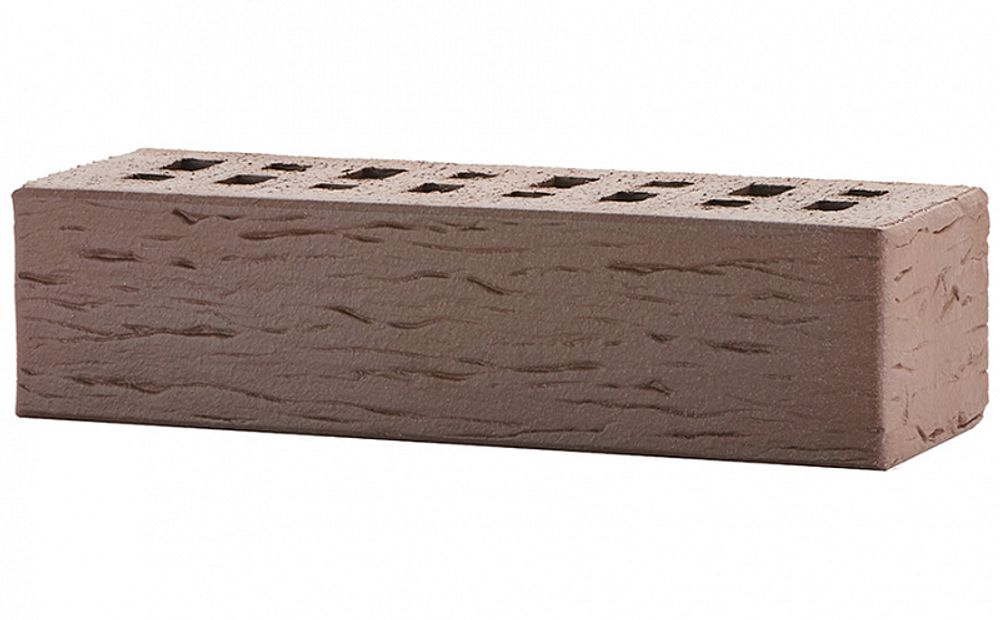 Кирпич клинкер ЛСР фасадный 0,71НФ Коричневый «Мюнхен» береста М-300 250x85x65