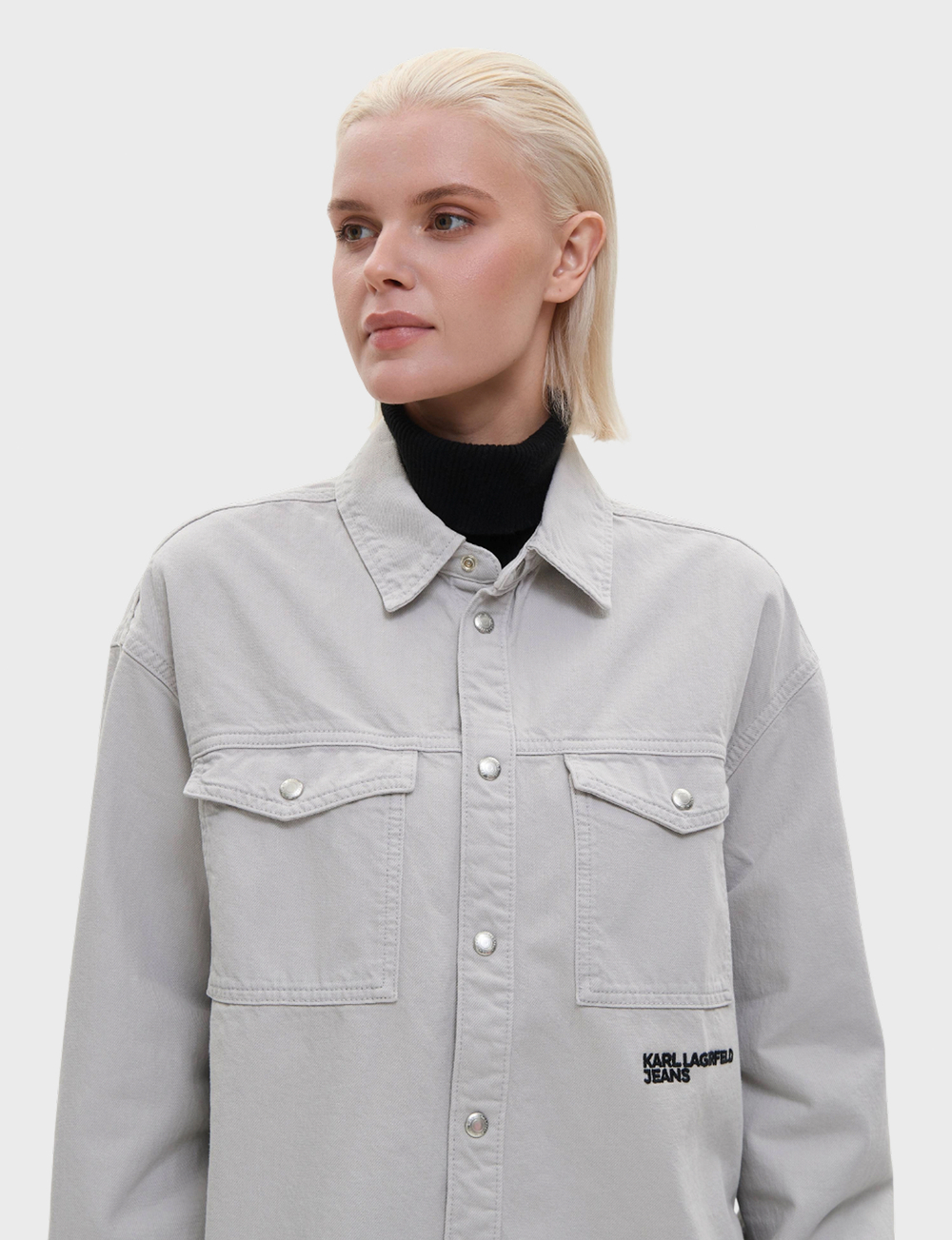 Рубашка джинсовая KARL LAGERFELD JEANS Overshirt