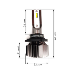 Cветодиодные лампы Sariti E5 HB4 (9006) 6000K,12V