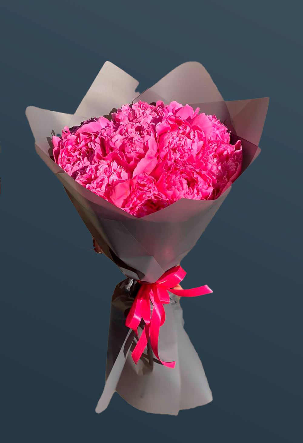 Пионы серый крафт