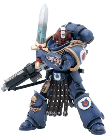 Фигурка Warhammer 40000  Ultramarines Intercessor Veteran Sergeant Brother Aeontas 1:18