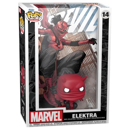 Фигурка Funko POP! Comic Covers Bobble Marvel Daredevil Elektra (14) 65742 / Фигурка по мотивам сериала "Сорвиголова", Электра
