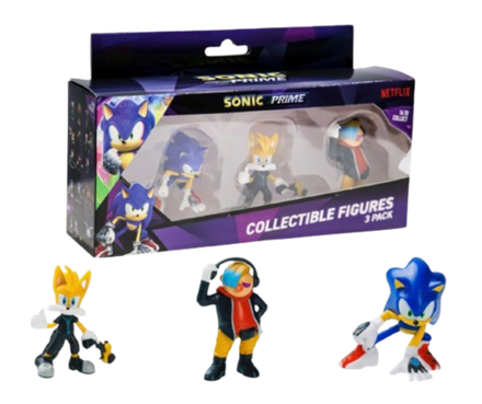 Набор фигурок Sonic Prime Sonic the Hedgehog Найн (Тейлз), Соник и доктор Дон