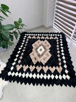 Покрывало меховое ковер из шкуры овчины