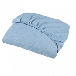 Простыня на резинке 160x200+45 Hamam Estiva blue голубой