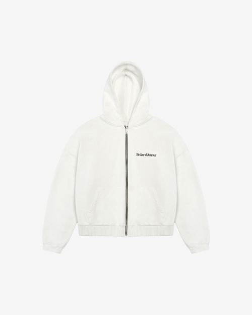 Худи Bruler d'Amour Zip Laurels of victory Off White