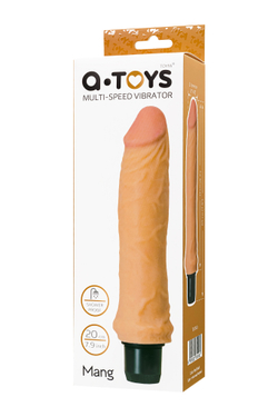 Реалистичный вибратор A-Toys by TOYFA Mang, TPE, телесный, 20 см