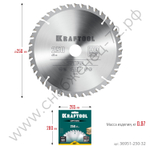 KRAFTOOL Optima 250х32мм 40Т, диск пильный по дереву