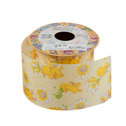 "Blumentag"   Лента декоративная пасхальная, 70 мм