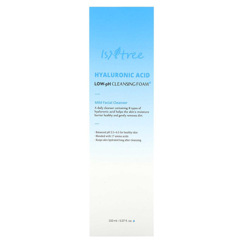 ISNtree, Гиалуроновая кислота, очищающая пенка с низким уровнем pH, 150 мл (5,07 жидк. унц.)