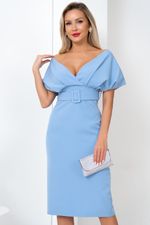 Платье Икона стиля (голубой) Р11-1156/3 Nikol