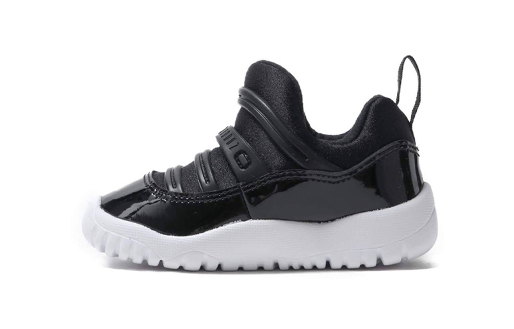 Baby Jordan Air Jordan 11 Retro Little Flex comfortable Casual low-top toddler shoes black and white 2019 Edition