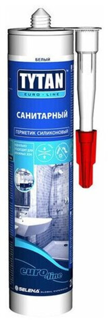 Герметик силиконовый санитарный TYTAN EURO-LINEбелый 280мл